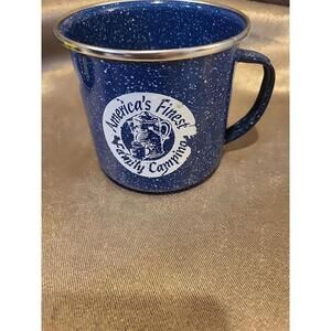 Enamel Ware Ad Mug America's Finest Family Campground Thousand Oaks & NACO
